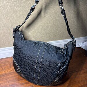 Vintage Coach Jacquard Hobo Shoulder Bag | Perfect Condition